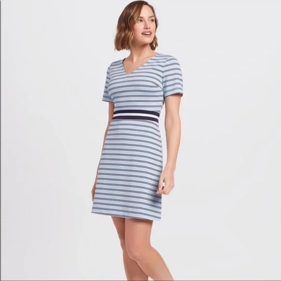 Draper James | Dresses | Draper James Striped Ponte A Line Dress Blue White  Small | Poshmark